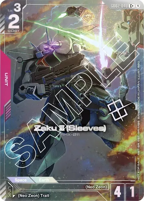 Zaku III Sleeves Store Tournament Winner Pack 02 GD02-048 Gundam card from Gundam Promotional Cards