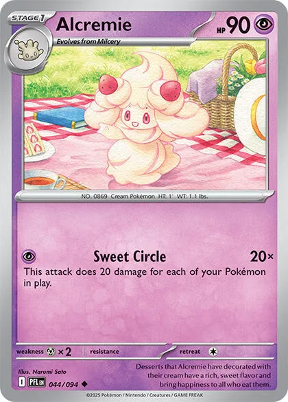 Alcremie #044/094 Pokémon card from Phantasmal Flames