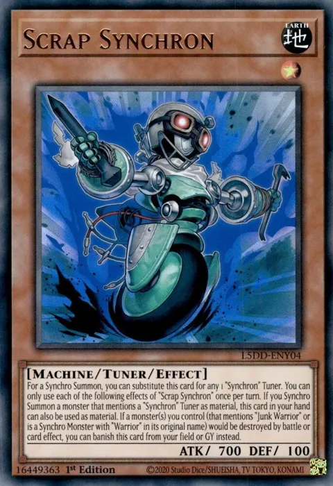 Scrap Synchron L5DD-ENY04 Yu-Gi-Oh card from Legendary 5D's Decks
