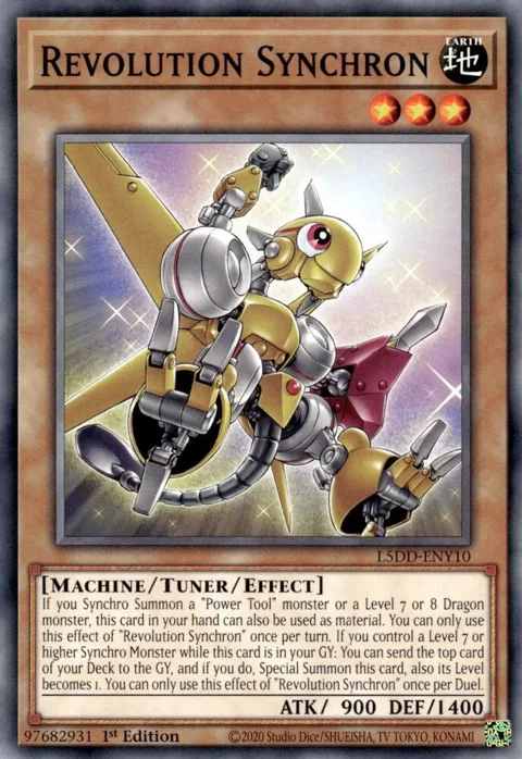 Revolution Synchron L5DD-ENY10 Yu-Gi-Oh card from Legendary 5D's Decks