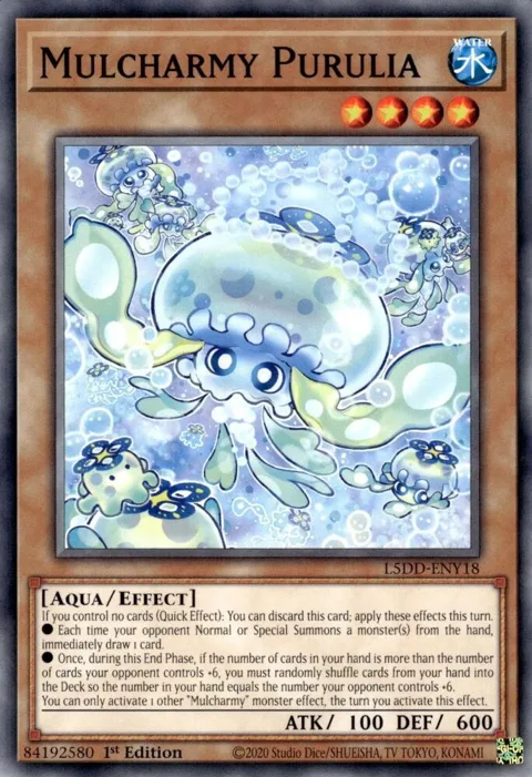 Mulcharmy Purulia L5DD-ENY18 Yu-Gi-Oh card from Legendary 5D's Decks