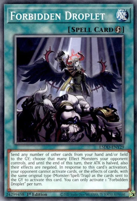 Forbidden Droplet L5DD-ENY29 Yu-Gi-Oh card from Legendary 5D's Decks