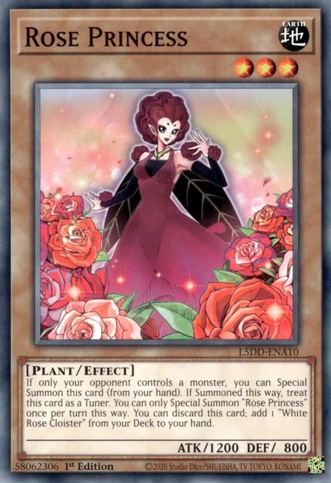 Rose Princess L5DD-ENA10 Yu-Gi-Oh card from Legendary 5D's Decks