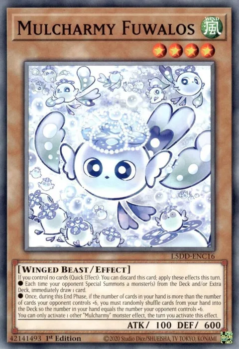 Mulcharmy Fuwalos L5DD-ENC16 Yu-Gi-Oh card from Legendary 5D's Decks