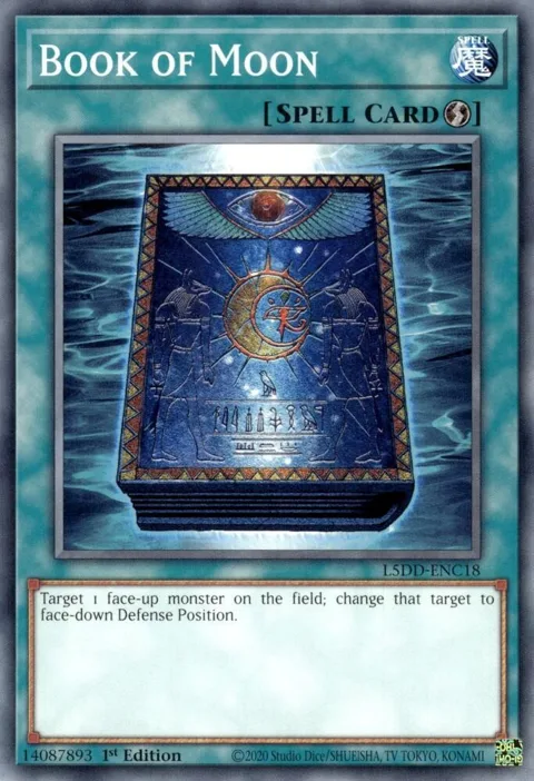 Book of Moon L5DD-ENC18 Yu-Gi-Oh card from Legendary 5D's Decks