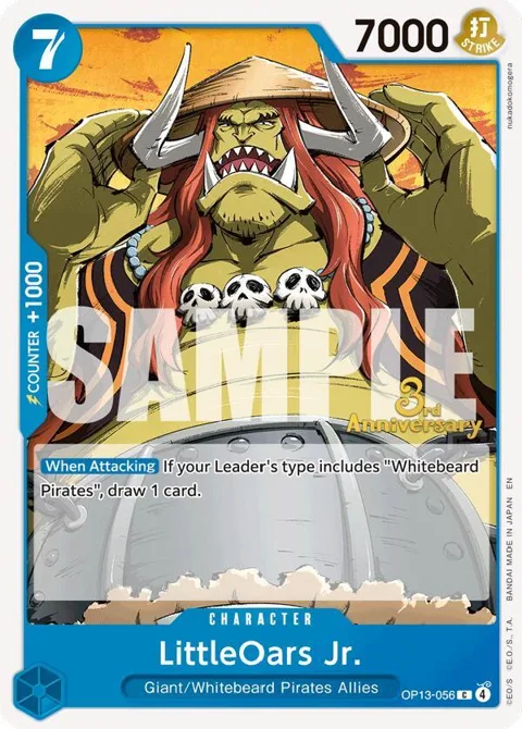 LittleOars Jr. OP13-056 Tournament One Piece card from Carrying On His Will: 3rd Anniversary Tournament Cards