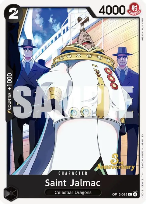 Saint Jalmac OP13-085 Tournament One Piece card from Carrying On His Will: 3rd Anniversary Tournament Cards