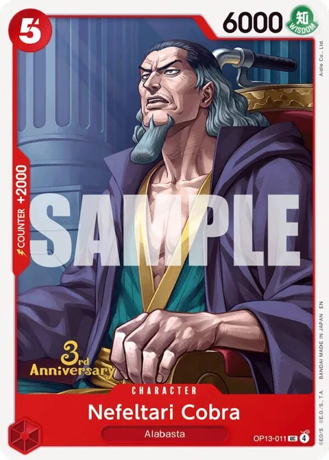 Nefeltari Cobra OP13-011 Tournament One Piece card from Carrying On His Will: 3rd Anniversary Tournament Cards