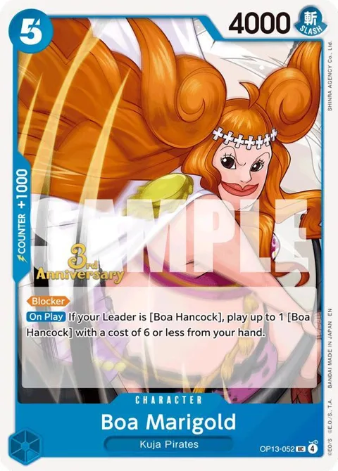 Boa Marigold OP13-052 Tournament One Piece card from Carrying On His Will: 3rd Anniversary Tournament Cards