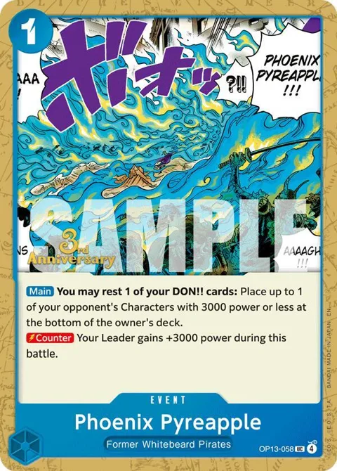 Phoenix Pyreapple OP13-058 Tournament One Piece card from Carrying On His Will: 3rd Anniversary Tournament Cards