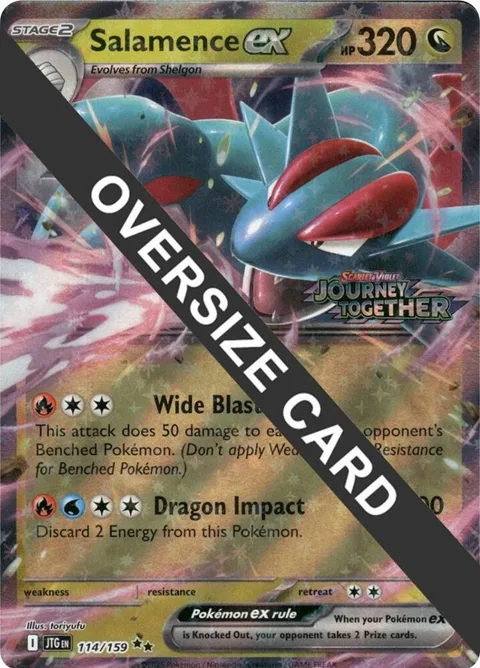 Salamence ex #114/159 Holofoil Pokémon card from Jumbo Cards