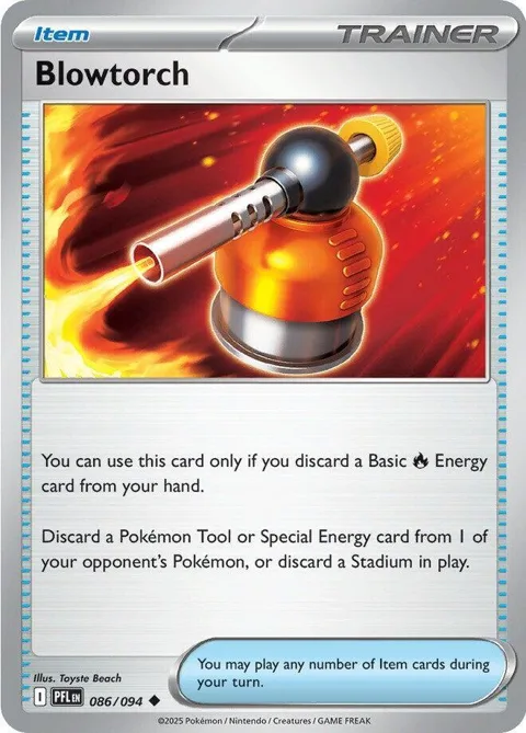 Blowtorch #086/094 Reverse Holofoil Pokémon card from Phantasmal Flames