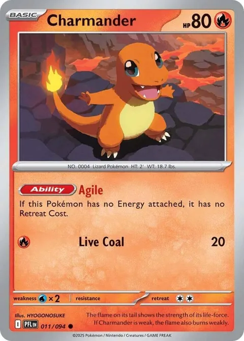 Charmander #011/094 Pokémon card from Phantasmal Flames
