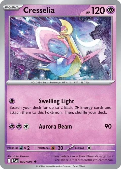 Cresselia #039/094 Pokémon card from Phantasmal Flames