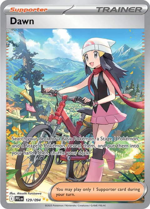 Dawn #129/094 Holofoil Pokémon card from Phantasmal Flames