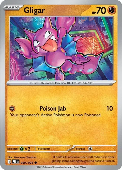 Gligar #049/094 Pokémon card from Phantasmal Flames