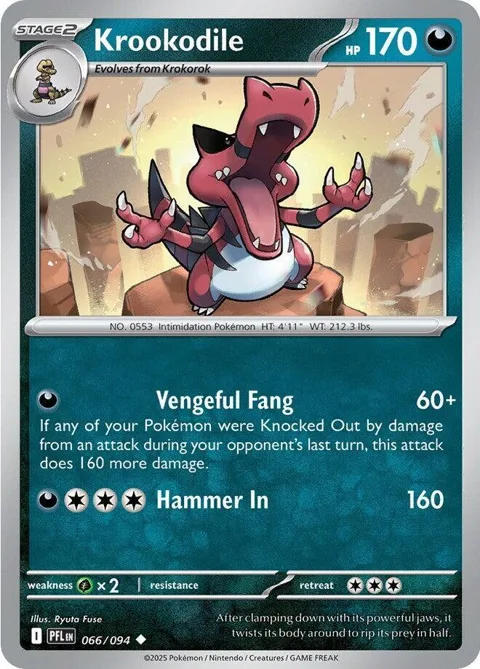 Krookodile #066/094 Pokémon card from Phantasmal Flames