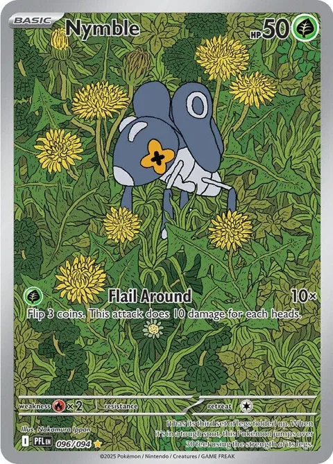 Nymble #096/094 Holofoil Pokémon card from Phantasmal Flames