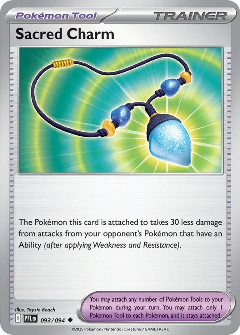 Sacred Charm #093/094 Pokémon card from Phantasmal Flames