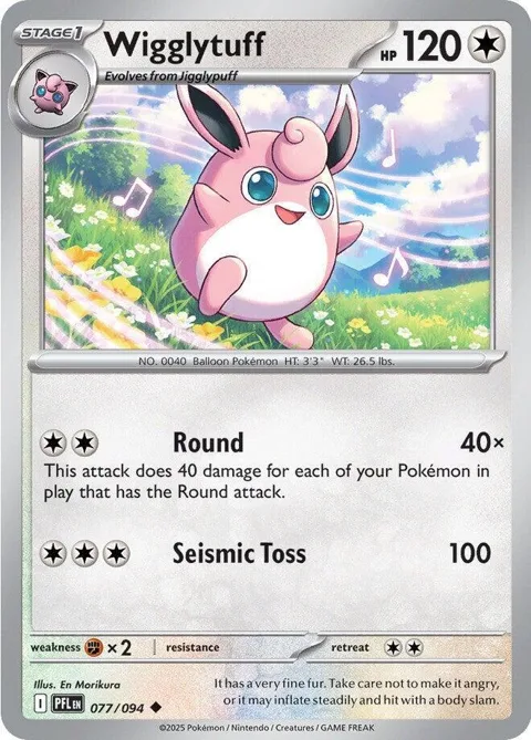 Wigglytuff #077/094 Pokémon card from Phantasmal Flames