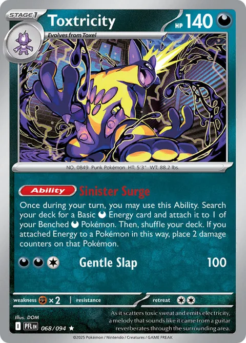 Toxtricity #068/094 Pokémon card from Deck Exclusives