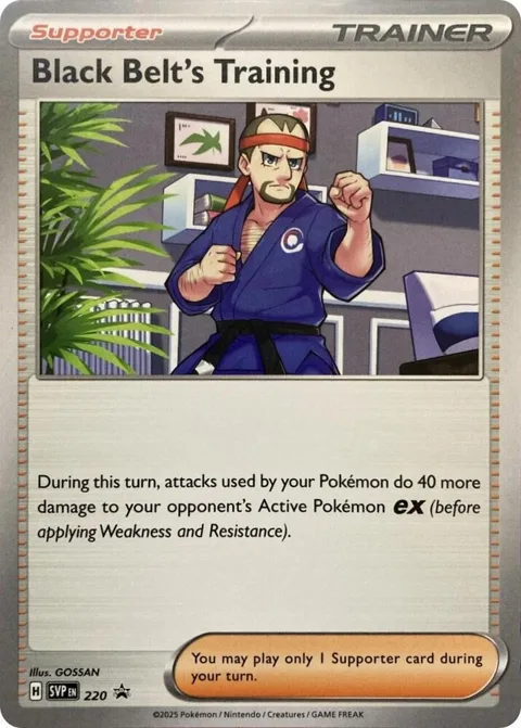 Black Belt's Training #220 Pokémon card from Scarlet & Violet Promo Cards
