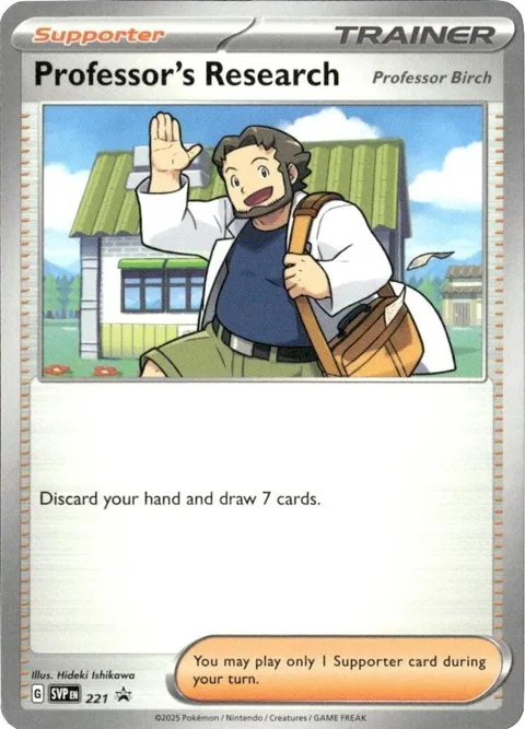 Professor's Research [Professor Birch] #221 Pokémon card from Scarlet & Violet Promo Cards