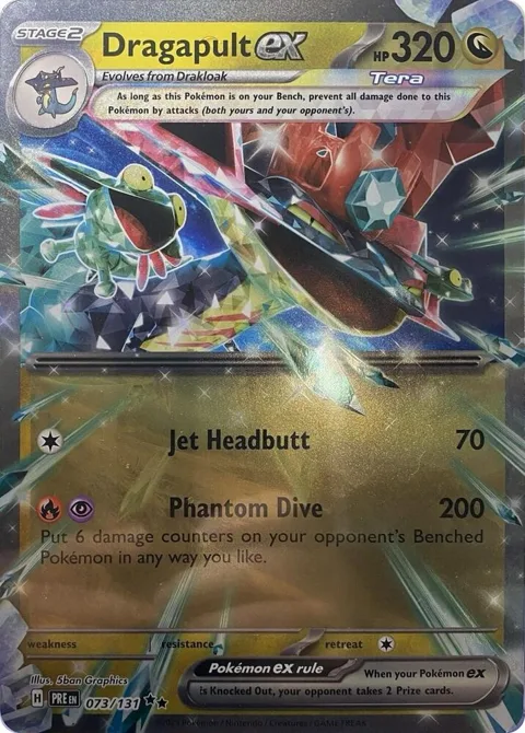 Dragapult ex #073/131 Holofoil Pokémon card from Jumbo Cards