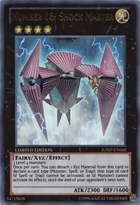 Number 16: Shock Master JUMP-EN060 Yu-Gi-Oh card from Shonen Jump Magazine Promos