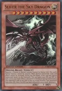 Slifer the Sky Dragon JUMP-EN061 Yu-Gi-Oh card from Shonen Jump Magazine Promos