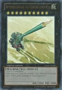 Superdreadnought Rail Cannon Gustav Max JUMP-EN062 Yu-Gi-Oh card from Shonen Jump Magazine Promos