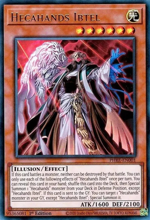 Hecahands Ibtel PHRE-EN001 Yu-Gi-Oh card from Phantom Revenge