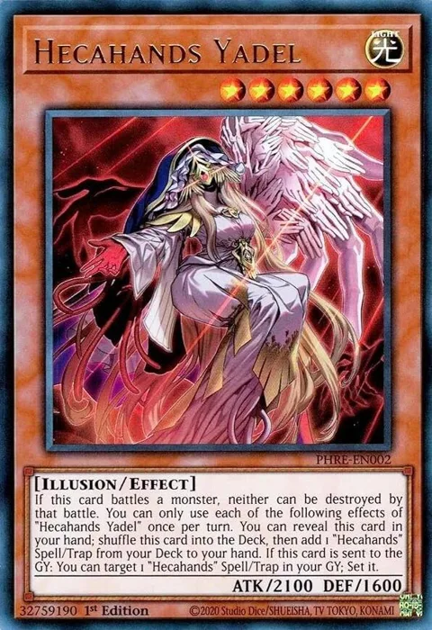 Hecahands Yadel PHRE-EN002 Yu-Gi-Oh card from Phantom Revenge