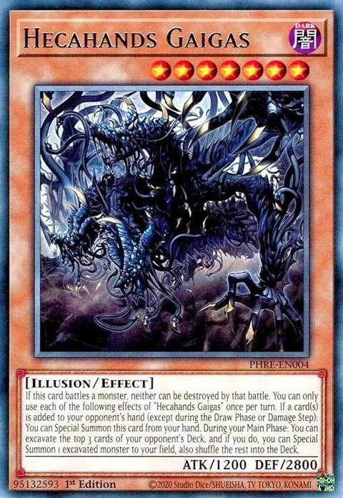 Hecahands Gaigas PHRE-EN004 Yu-Gi-Oh card from Phantom Revenge