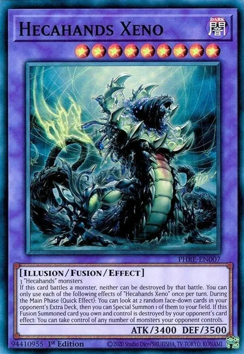 Hecahands Xeno PHRE-EN007 Yu-Gi-Oh card from Phantom Revenge