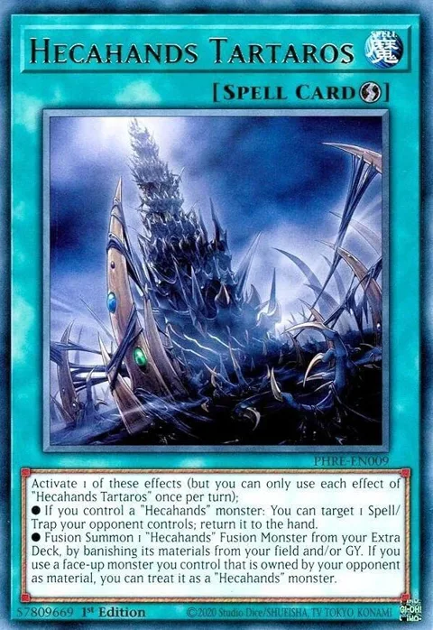 Hecahands Tartaros PHRE-EN009 Yu-Gi-Oh card from Phantom Revenge
