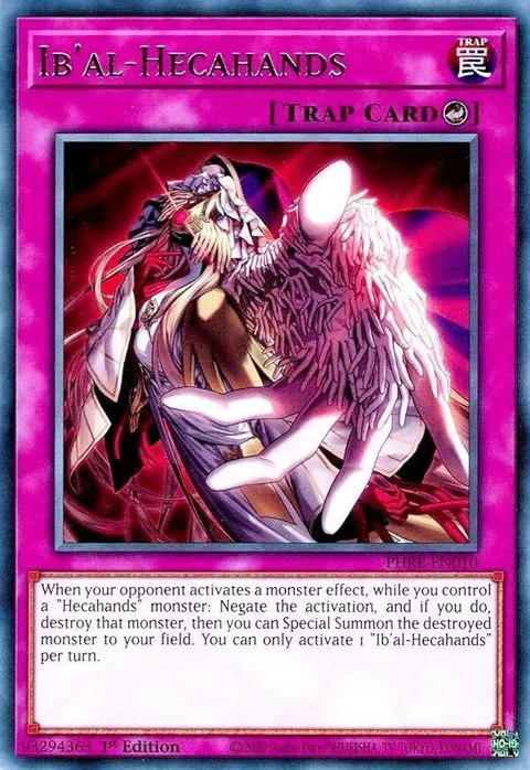 Ib'al-Hecahands PHRE-EN010 Yu-Gi-Oh card from Phantom Revenge