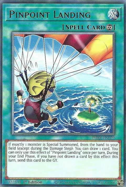 Pinpoint Landing PHRE-EN029 Yu-Gi-Oh card from Phantom Revenge