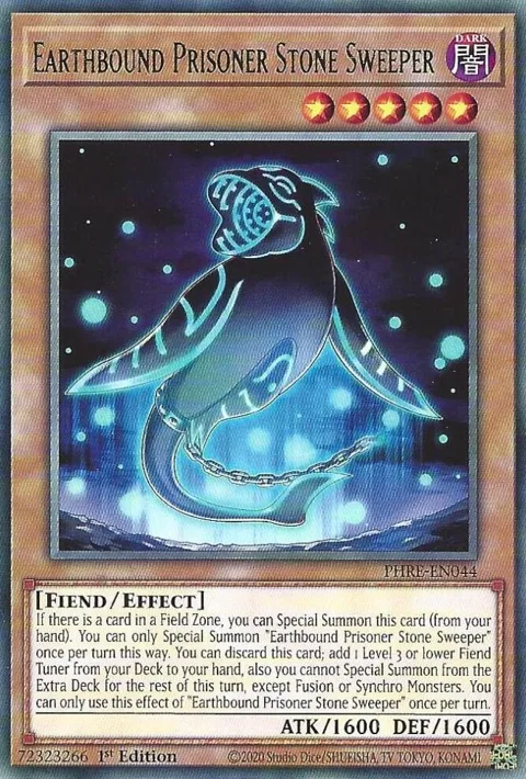 Earthbound Prisoner Stone Sweeper PHRE-EN044 Yu-Gi-Oh card from Phantom Revenge