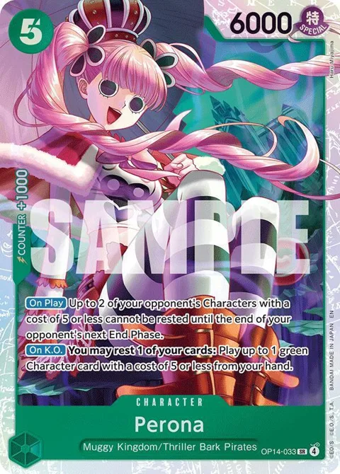 Perona OP14-033 One Piece card from The Azure Sea's Seven