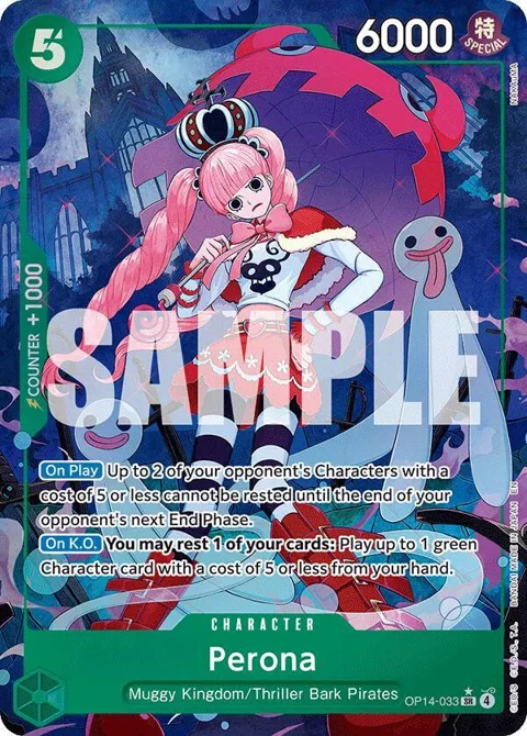 Perona Alt Art OP14-033 One Piece card from The Azure Sea's Seven