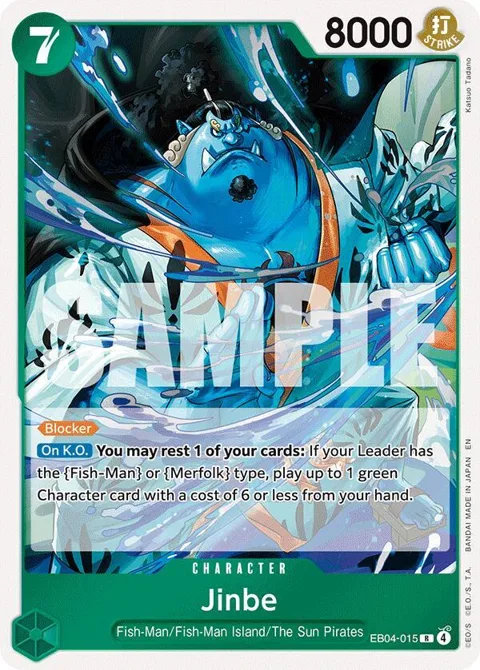 Jinbe EB04-015 One Piece card from The Azure Sea's Seven