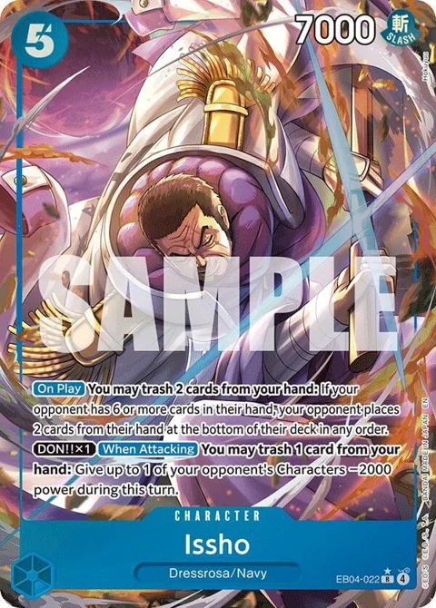 Issho Alt Art EB04-022 One Piece card from The Azure Sea's Seven