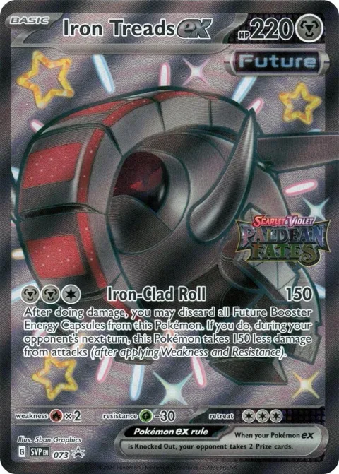Iron Treads ex - 073 Paldean Fates Stamped #073 Holofoil Pokémon card from Miscellaneous Cards & Products