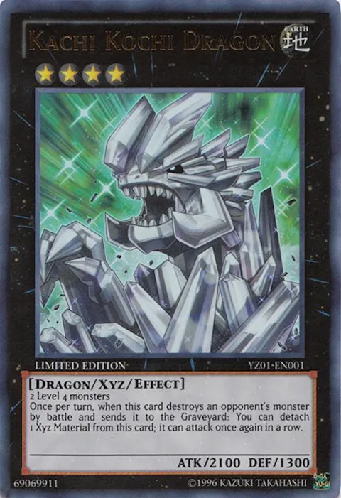 Kachi Kochi Dragon YZ01-EN001 Yu-Gi-Oh card from Yu-Gi-Oh! ZEXAL Manga Promotional Cards