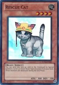 Rescue Cat TU03-EN002 Yu-Gi-Oh card from Turbo Pack: Booster Three