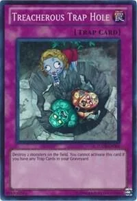 Treacherous Trap Hole TU03-EN005 Yu-Gi-Oh card from Turbo Pack: Booster Three
