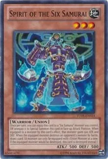 Spirit of the Six Samurai TU05-EN014 Yu-Gi-Oh card from Turbo Pack: Booster Five