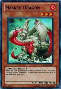Masked Dragon TU06-EN003 Yu-Gi-Oh card from Turbo Pack: Booster Six