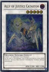 Ally of Justice Catastor Ultimate Rare TU07-EN000 Yu-Gi-Oh card from Turbo Pack: Booster Seven